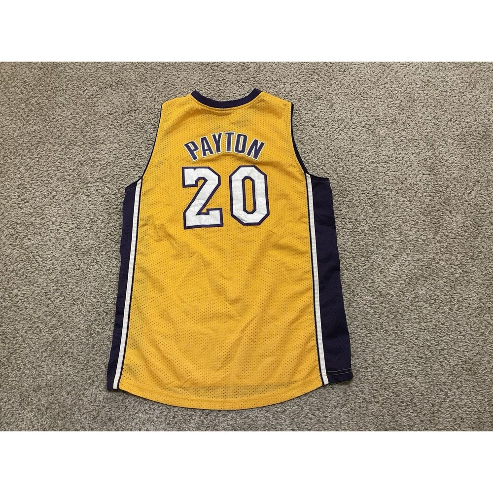 VTG Nike Authentic LA Lakers Gary Payton Large Jersey Youth Stitched EUC - Picture 2 of 6